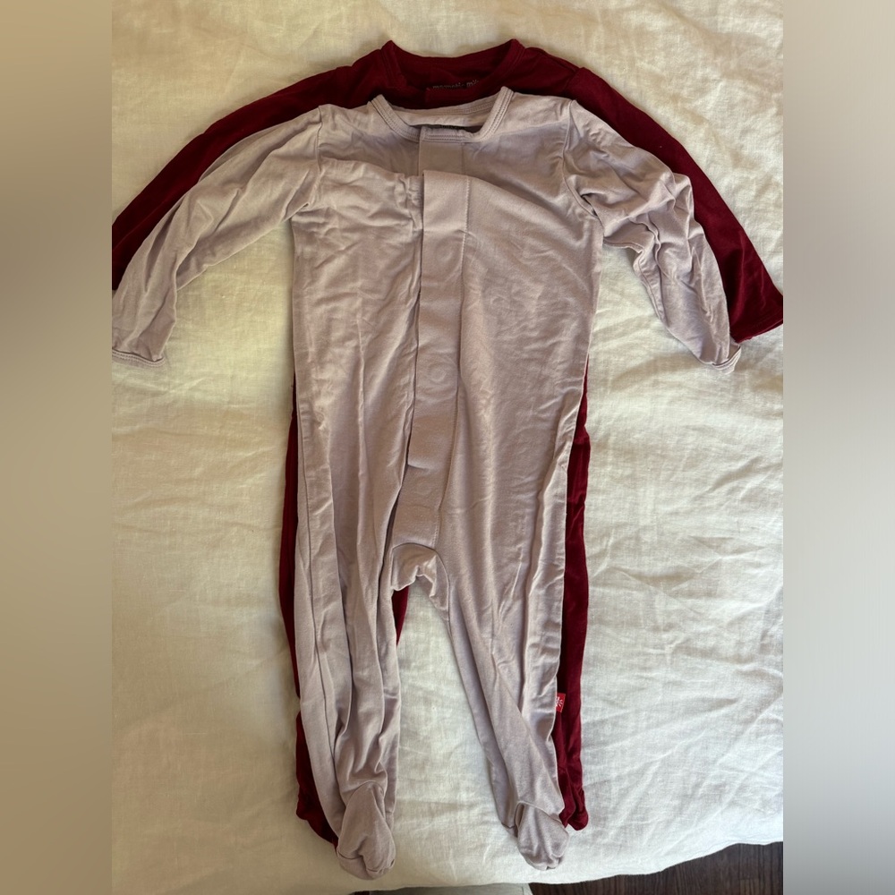 Magnetic Me NWOT footie sleepers 3-6 mos and 6-9 mos